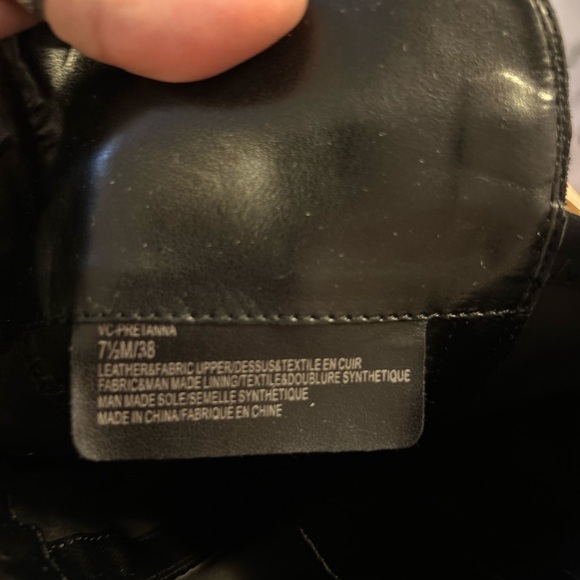 Vince Camuto Black Studded Heeled Boots - Picture 8 of 11